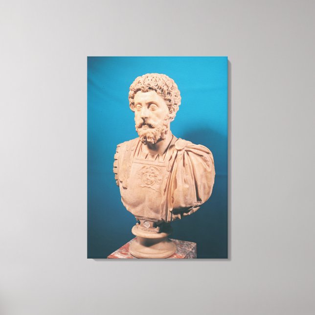 Büste von Marcus Aurelius Leinwanddruck (Vorderseite)