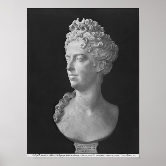 Büste von Marie-Adelaide de Savoie Poster (Vorne)