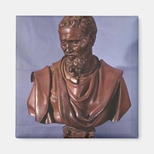 Büste von Michelangelo Buonarroti Magnet (Vorne)