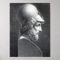 Büste von Periklen, graviert von Giuseppe Cozzi