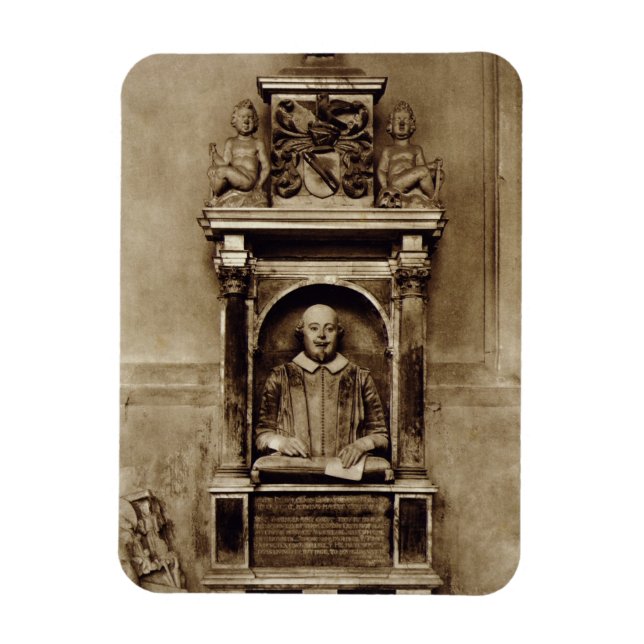 Büste von William Shakespeare (1564-1616) und insc Magnet (Vertikal)