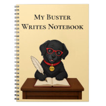 Buster Writes – Spiralnotizbuch für Schriftsteller