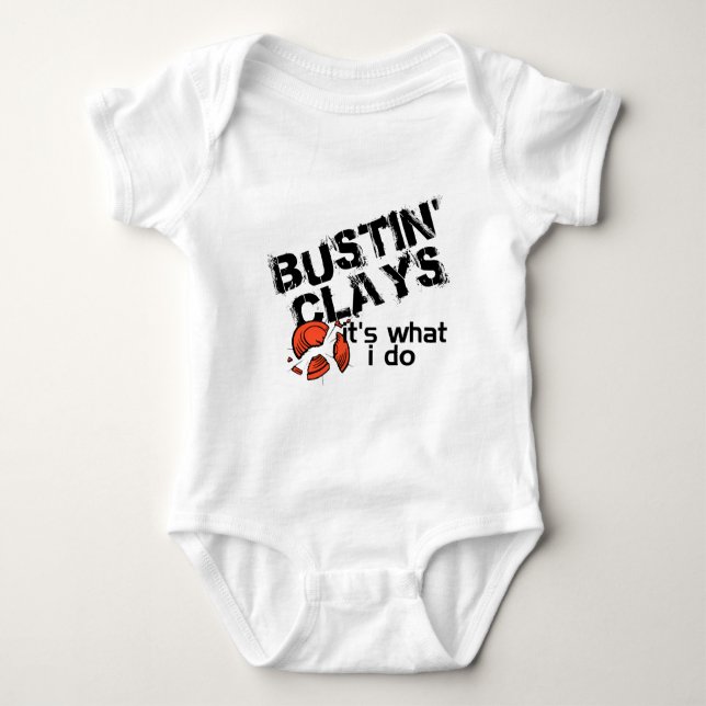Bustin Lehm Baby Strampler (Vorderseite)