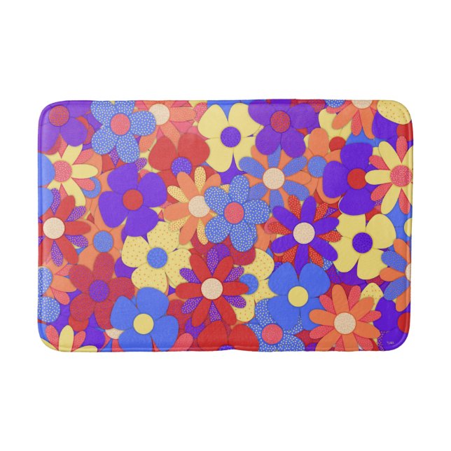 Bustling Bouquet Badematte (Vorderseite)
