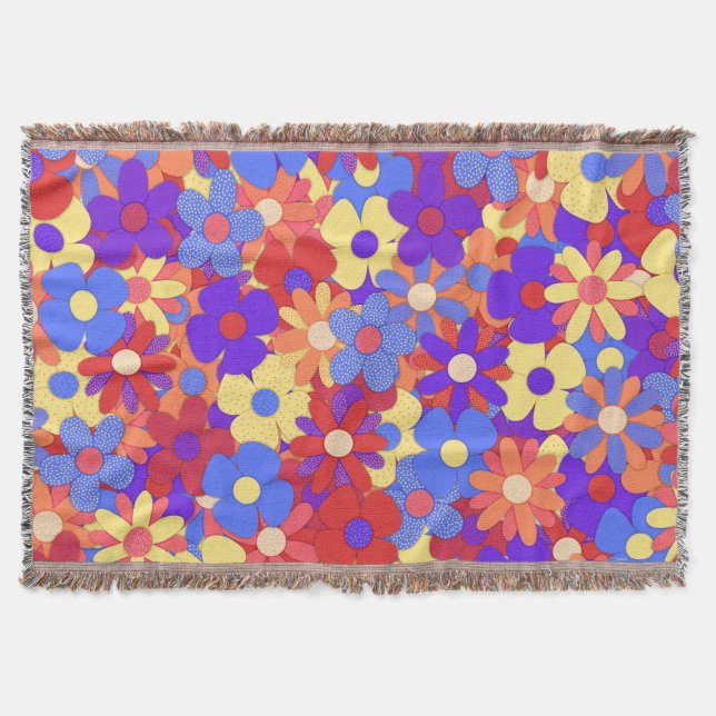 Bustling Bouquet Decke (Vorderseite)
