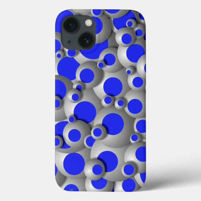 Bustling Bubbles Royal Blue Case-Mate iPhone Case (Rückseite)