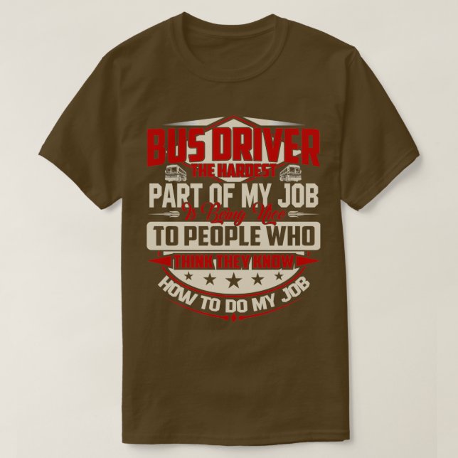 BUSTREIBER DER HARDEST IST SCHÖN T-Shirt (Design vorne)