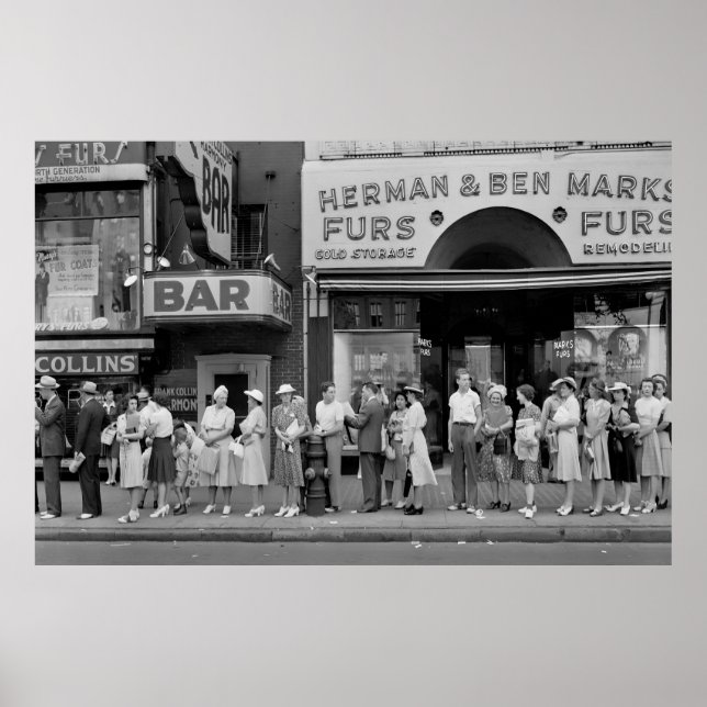 Buswarteschlange - Detroit 1942 Poster (Vorne)