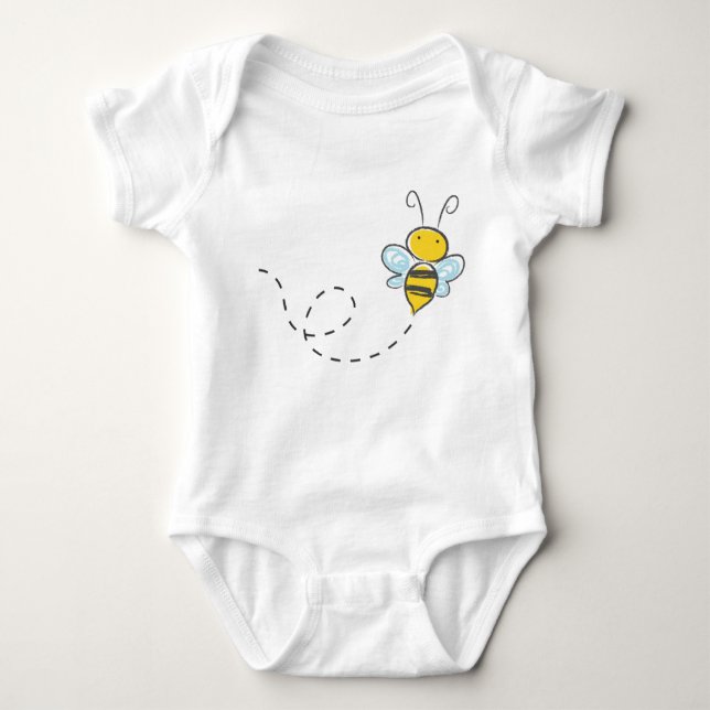 Busy Bee Baby Strampler (Vorderseite)