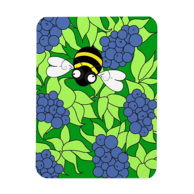 Busy Bee Collection - Blueberry Delight Magnet (Vertikal)
