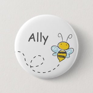 Busy Bumble Bee Button