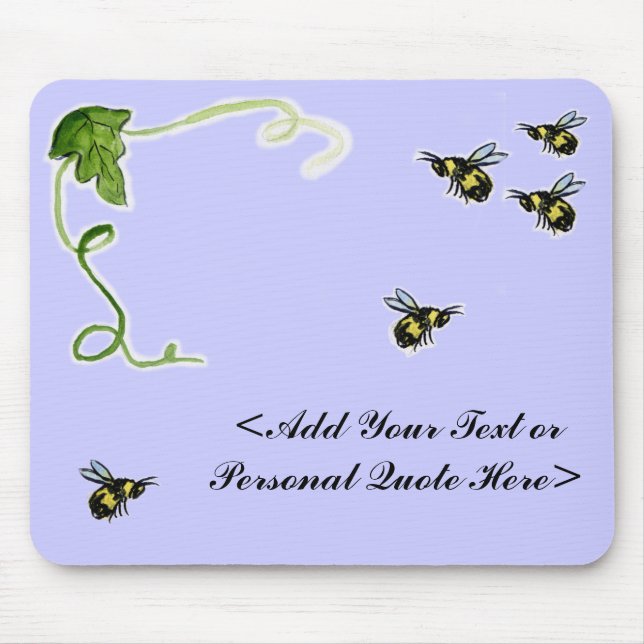 Busy Bumble Bee Mousepad (Vorne)