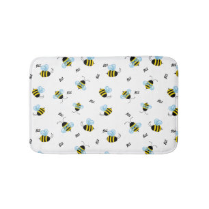 Busy Buzzing Bumblebees Cheerful Badematte