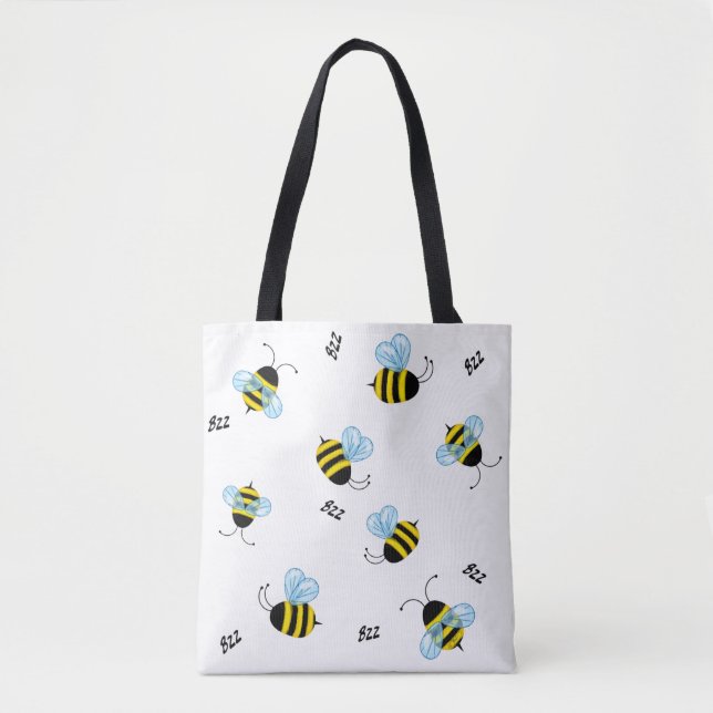 Busy Buzzing Hummelbienen Tasche (Vorderseite)