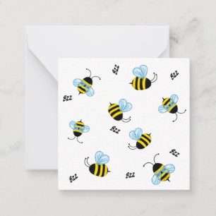 Busy Buzzing Hummeln Personalisiert Mitteilungskarte