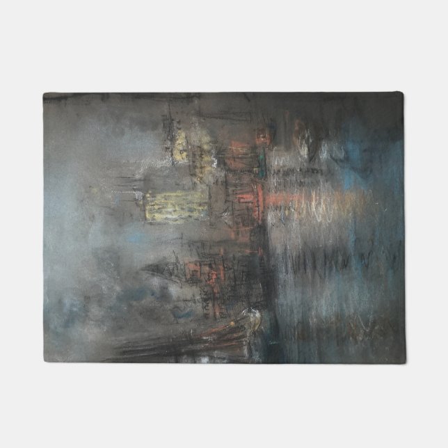 Busy Harbour (von Glenn Cooper Henshaw) Fußmatte (Vorderseite)