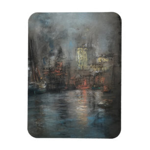 Busy Harbour (von Glenn Cooper Henshaw) Magnet