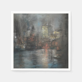 Busy Harbour (von Glenn Cooper Henshaw) Serviette