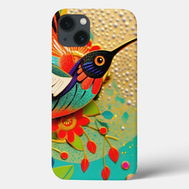 Busy Hummingbird Case-Mate iPhone Hülle (Rückseite)
