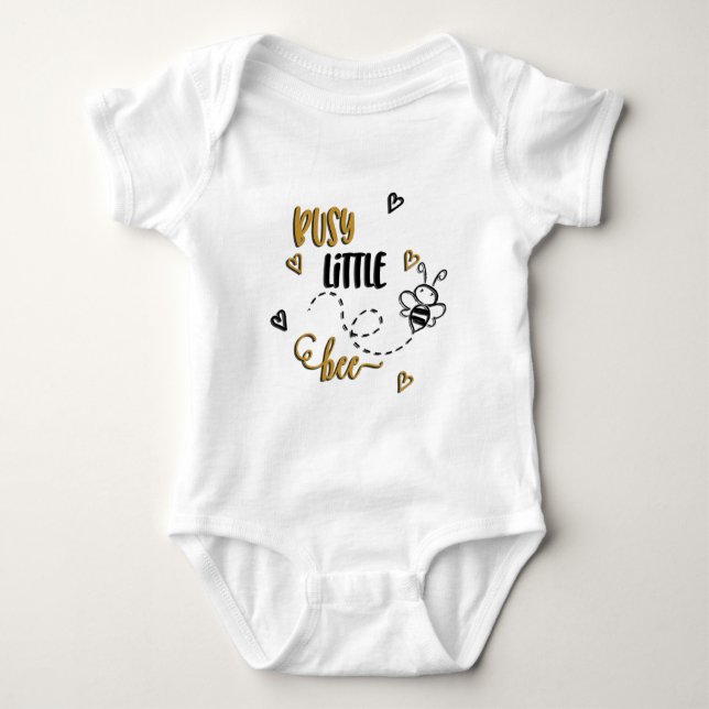 Busy Little Bee Baby Bodysuit Baby Strampler (Vorderseite)