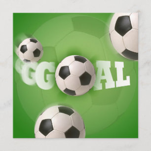 But du football de ballon de football - invitation