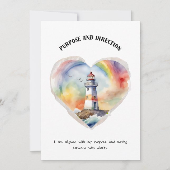 But et orientation Carte d'affirmation positive (Devant)