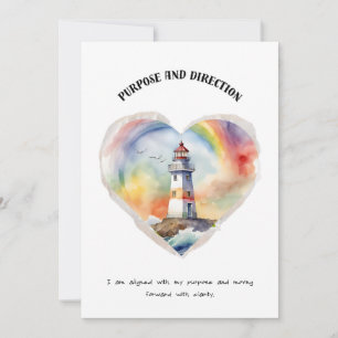 But et orientation Carte d'affirmation positive