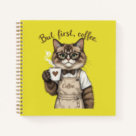 But First, Coffee Cat Notizbuch
