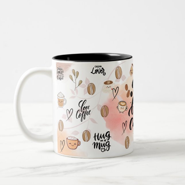 But First, Coffee – Cute Aesthetic Coffee Mug  (Gauche)