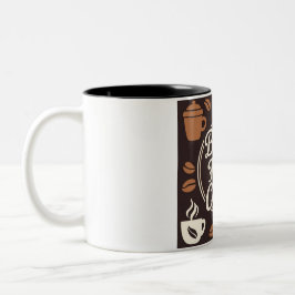 "But First, Coffee" - Fuel Your Day Zweifarbige Tasse