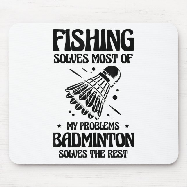 But In My Head Im Playing Badminton Player Shuttle Mousepad (Vorne)