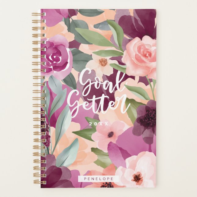 But Rassembler Violet et Aquarelle rose Floral Per (Devant)