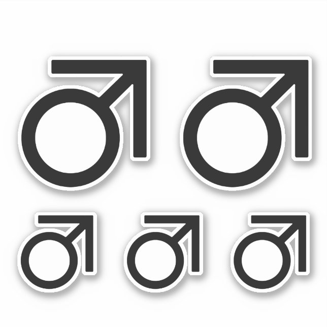 Butch Gender Symbol Aufkleber (Vorderseite)
