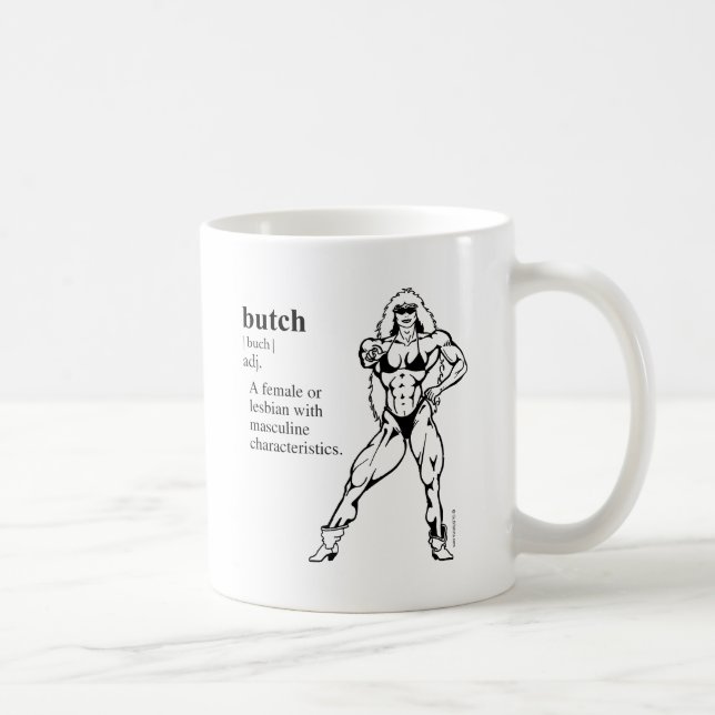 BUTCH (Lesbe) Kaffeetasse (Rechts)