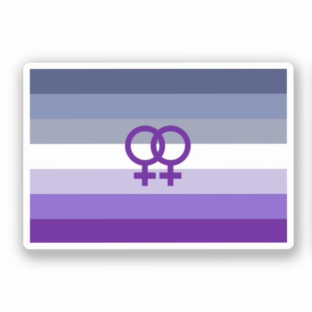 Butch Lesbian Liebe WLW Pride Aufkleber (Vorderseite)