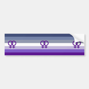 Butch Lesbian Liebe WLW Pride Autoaufkleber