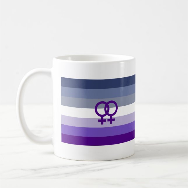 Butch Lesbian Liebe WLW Pride Kaffeetasse (Links)
