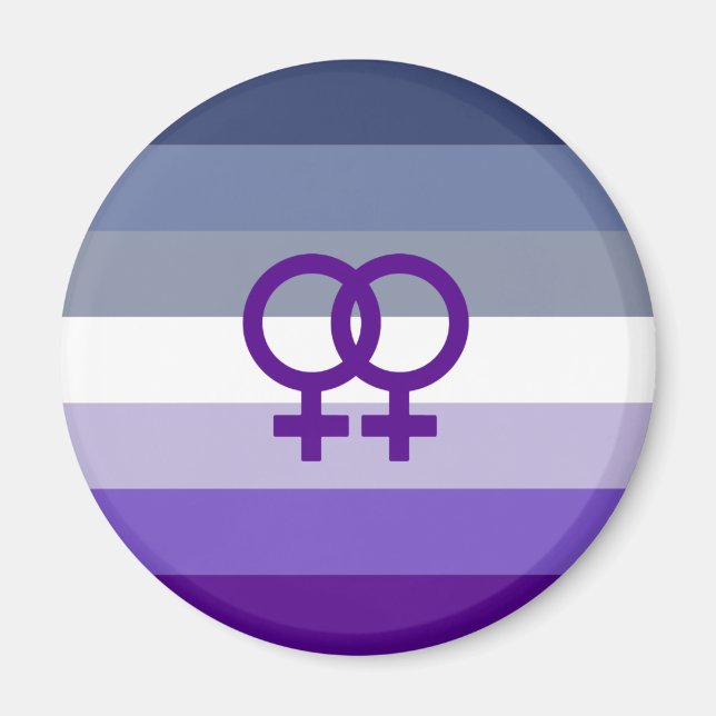Butch Lesbian Liebe WLW Pride Magnet (Vorne)