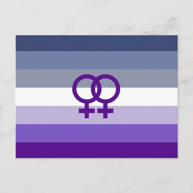 Butch Lesbian Liebe WLW Pride Postkarte (Vorderseite)