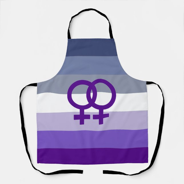 Butch Lesbian Liebe WLW Pride Schürze (Vorderseite)