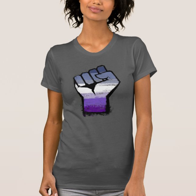 Butch Lesbian Pride Fist T-Shirt (Vorderseite)