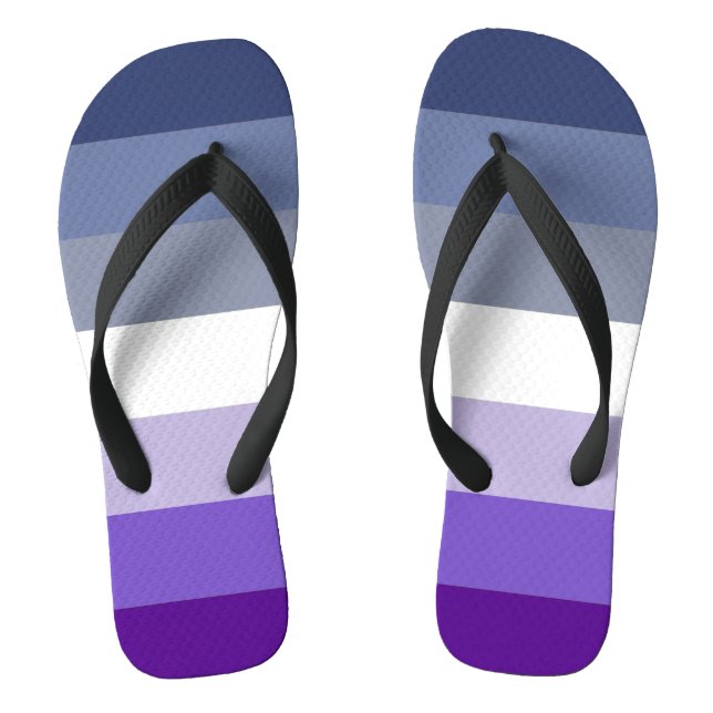 Butch Lesbian Pride Flag Flip Flops (Fußbett)