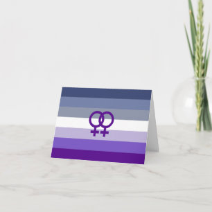 Butch-Lesbische Liebe WLW Pride Karte