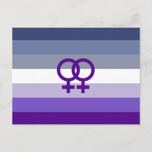 Butch-Lesbische Liebe WLW Pride Postkarte