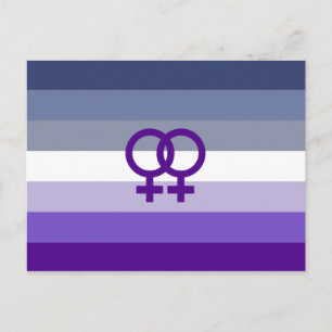 Butch-Lesbische Liebe WLW Pride Postkarte