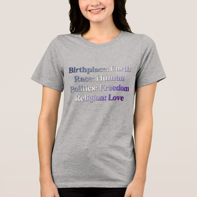 Butch Pride - Tri-Blend Shirt (Vorderseite)