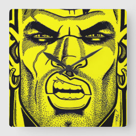 Butch Quadratische Wanduhr