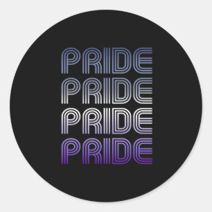 Butch Retro Pride Runder Aufkleber