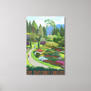 Butchart Gardens - Brentwood Bay Leinwanddruck