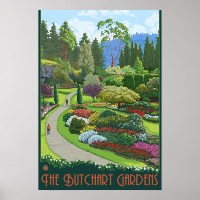 Butchart Gardens - Brentwood Bay Poster (Vorne)